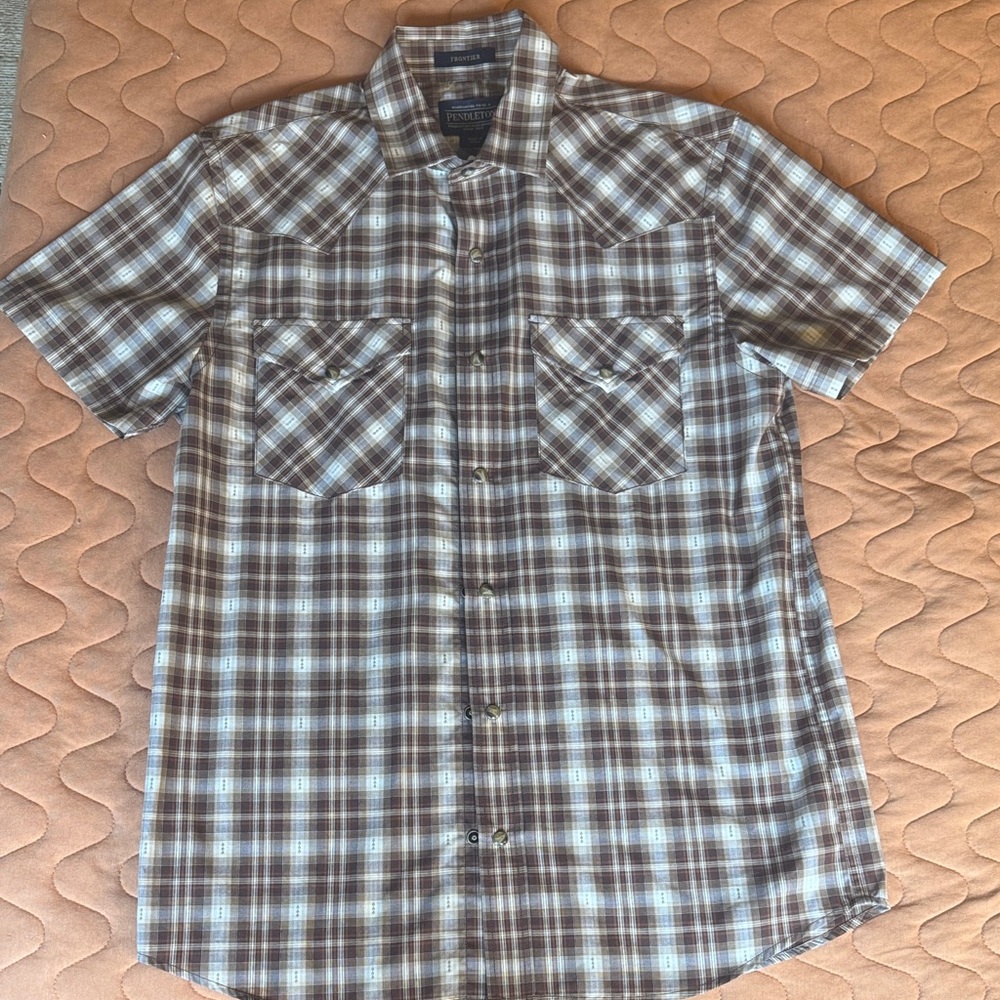 PENDLETON MEN'S SHORT-SLEEVE FRONTIER SHIRT- Brand New!